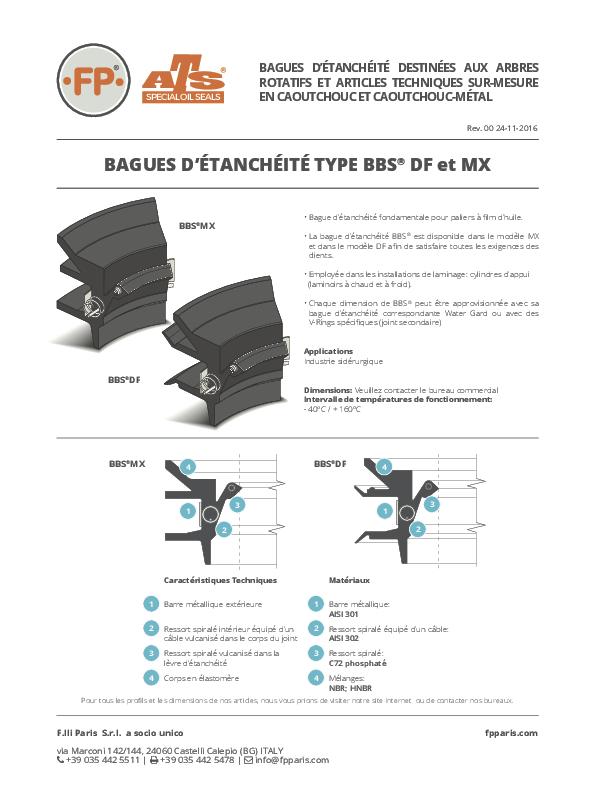 Immagine BBS® Bagues d'étanchéité Informations Techniques_FR