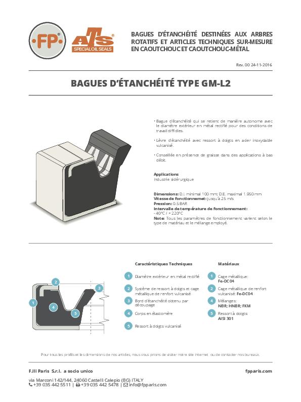 Immagine GM-L2 Bagues d'étanchéité Informations Techniques_FR