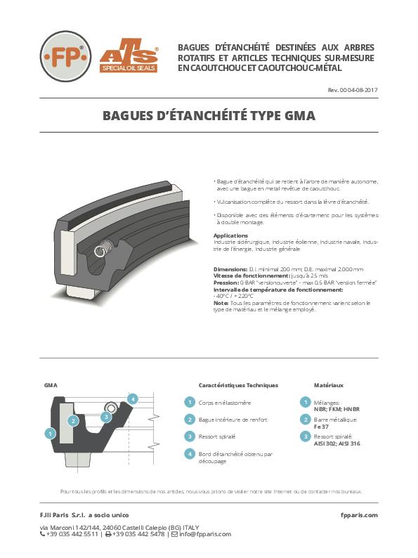 Immagine GMA Bagues d'étanchéité Informations Techniques_FR