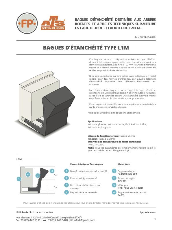 Immagine L1M Bagues d'étanchéité Informations Techniques_FR