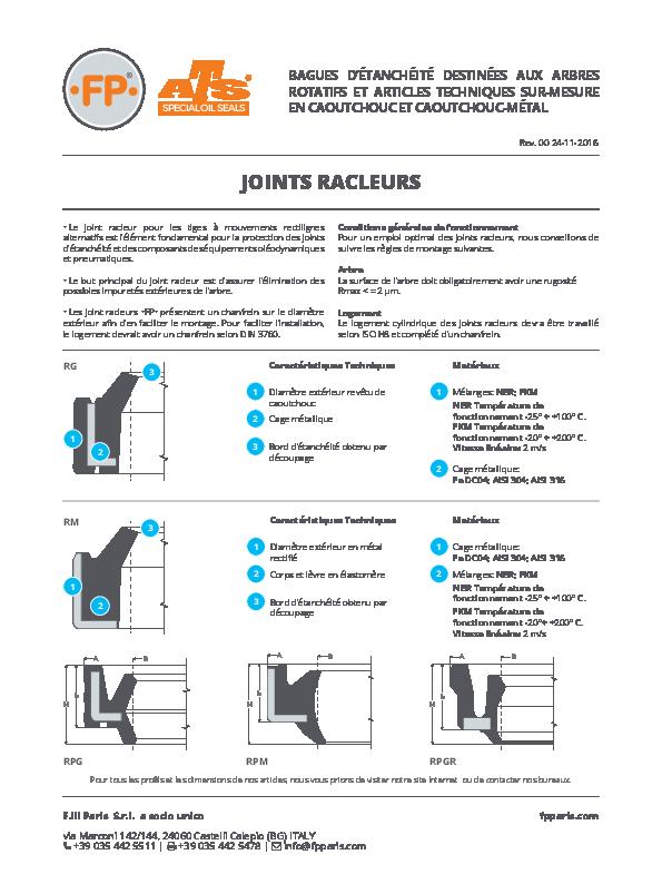 Immagine RG-RM Joints Racleurs Informations Techniques_FR